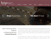 Tablet Screenshot of kriyanusantara.com